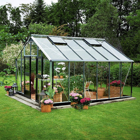 Теплица Juliana Gardener Anthracite под стекло | 3,6х4,3 м.